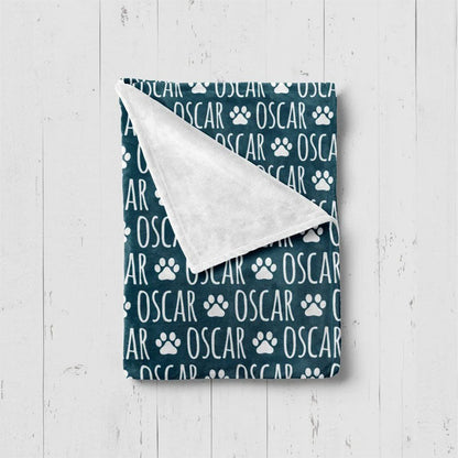 Custom Dog or Cat Name Blanket