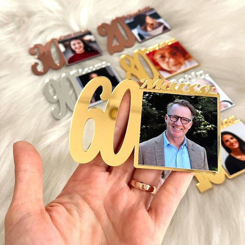 Custom Birthday Photo Magnets  Baby Picture Frames