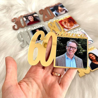 Custom Birthday Photo Magnets  Baby Picture Frames