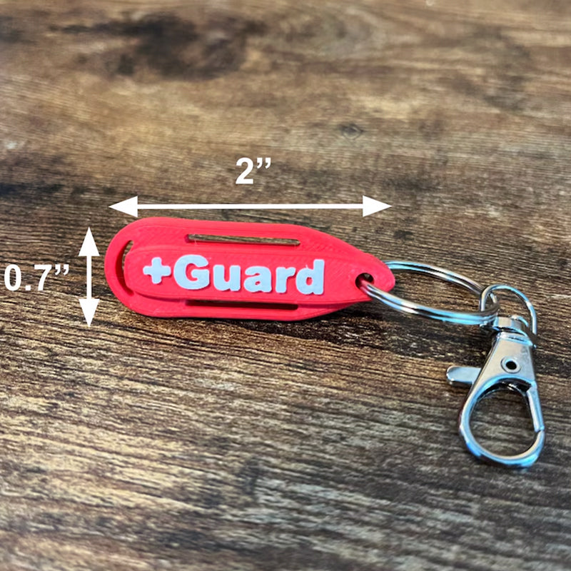 Personalized Lifeguard Buoy Keychain | Backpack Tags