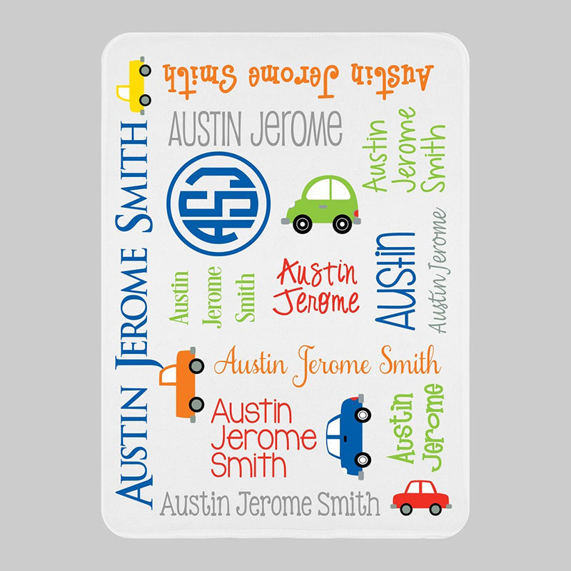 Cars Personalized Blanket - Cars Blanket