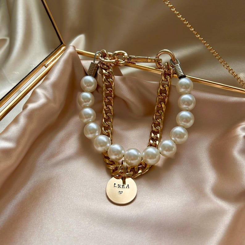 PersonalizedCustom Dog Necklace, Luxury Pet Jewelry