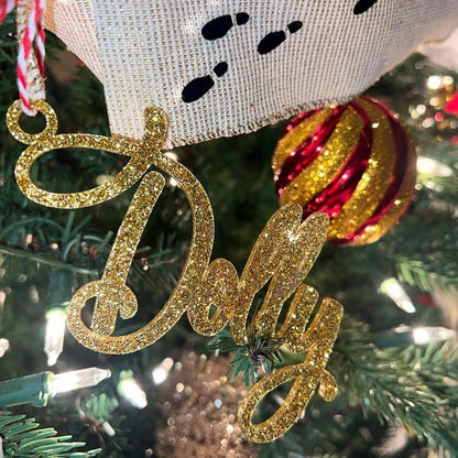 3D Stocking Name Tags Acrylic Christmas Stocking Name Tag
