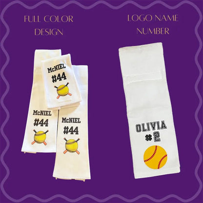 Custom sports towel personalized for athlete towel for QB football towel