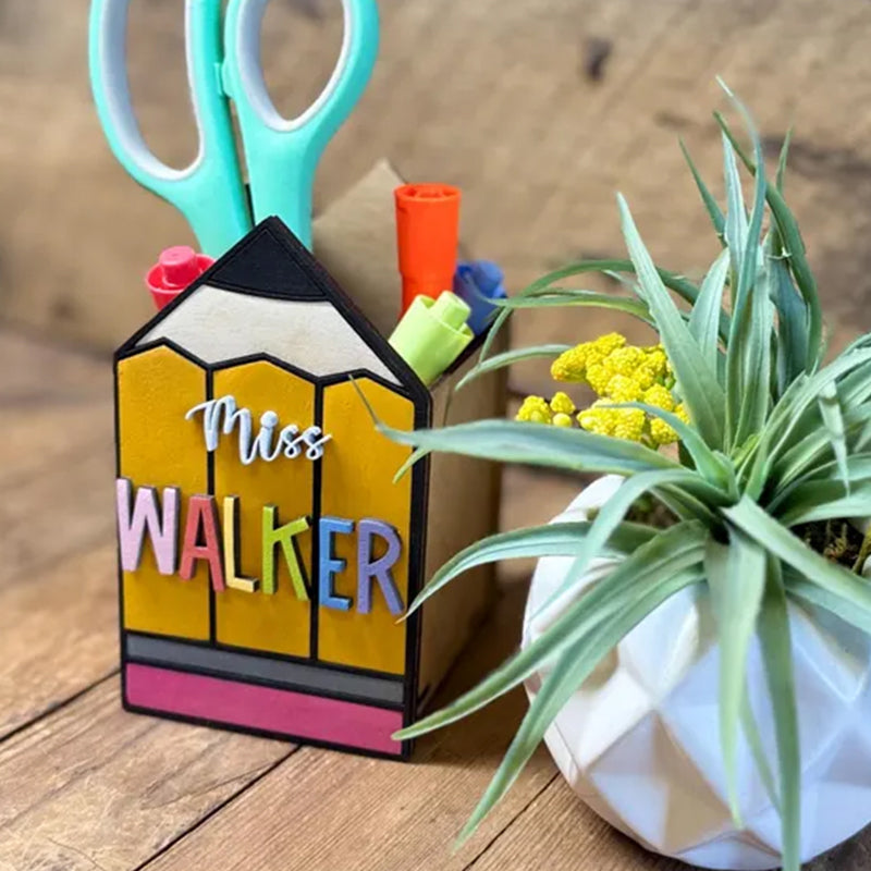 Teacher’s Gift Pencil Holder Desk Organizer