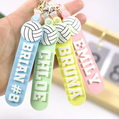 Sport Bag Tag: Custom Personalized Keychain