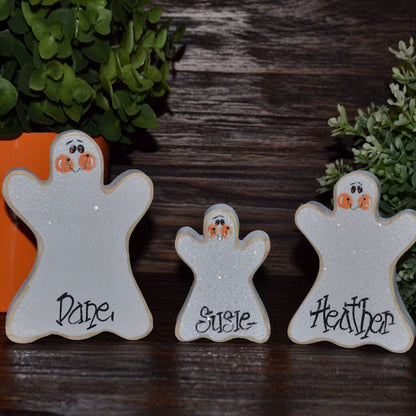 Ghost Blocks Personalized Halloween Tiered Tray Decor Blocks of Love