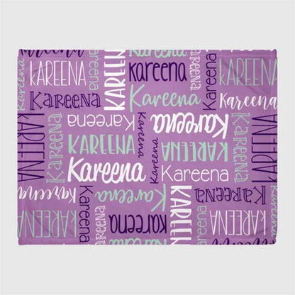 Custom Blanket with Name - Personalized Blanket - Name Blanket