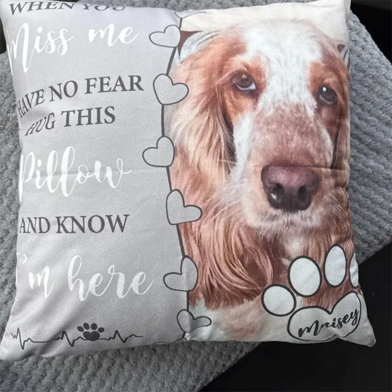 Dog Memorial Pillow,Pet Memorial Gift,Custom Loss of Pet Sympathy Gift