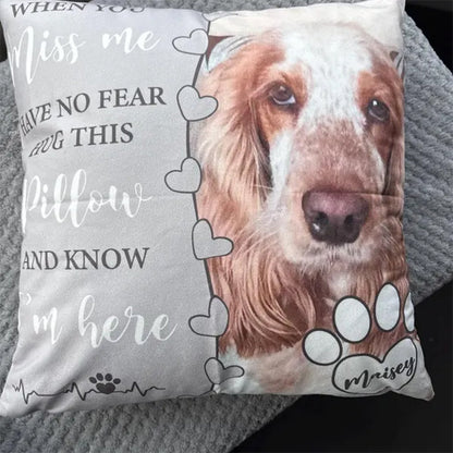 Dog Memorial Pillow,Pet Memorial Gift,Custom Loss of Pet Sympathy Gift