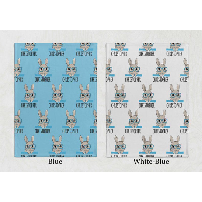 Easter Bunny Blanket-Baby Name Blanket-Bunny Baby