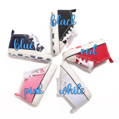 Custom Baby Shoes Personalized Baby High Top Monogram Infant Sneakers