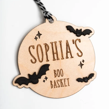 Halloween Name Boo Basket Tag