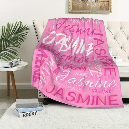 Personalized Custom Name Blanket - Soft Flannel Throw