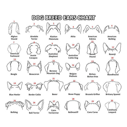 Custom Memorial Dog Ears Art, Collar Sign, Dog Memorial