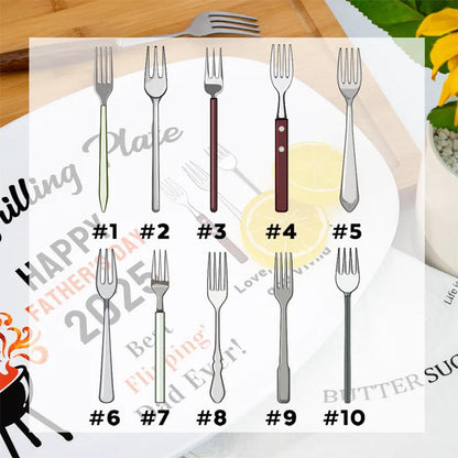 Personalized Grilling Plate for Daddy, Fathers Day Gift from Kids