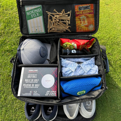 Heavy Duty Golf Travel Bag - Organizes Golf Gear and Accessories