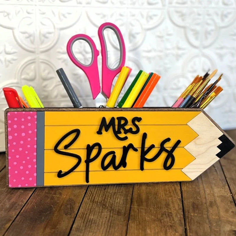 Teacher’s Gift Pencil Holder Desk Organizer