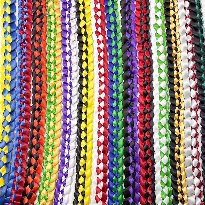 Custom Braided Ribbon Lei, Personalized Graduation Gift Class of 2026