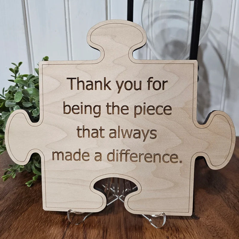 Puzzle Piece Decor, gift for employee appreciation