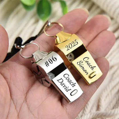 Personalized Whistle, Football Coach Gift Anniversary Gifts for Him