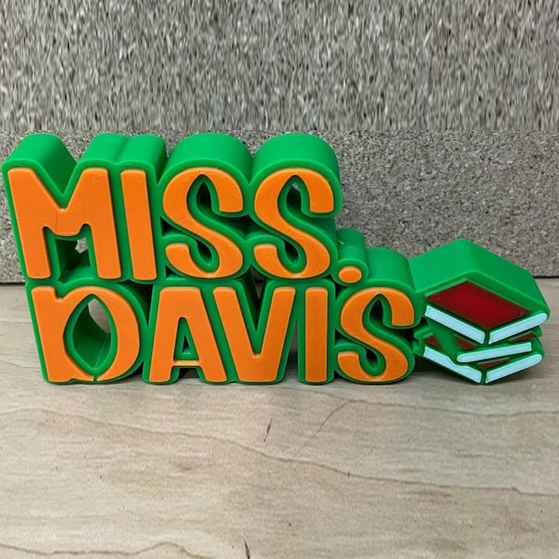 Personalized Desk Name Plate for Teachers