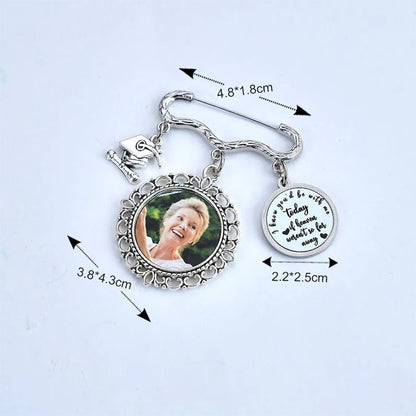 Personalized Graduation Cap Memorial Tassel Brooch Pin