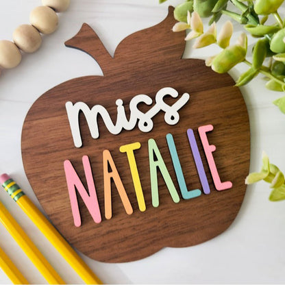 Teacher Name Plate Personalized, Teacher Desk Name Plate