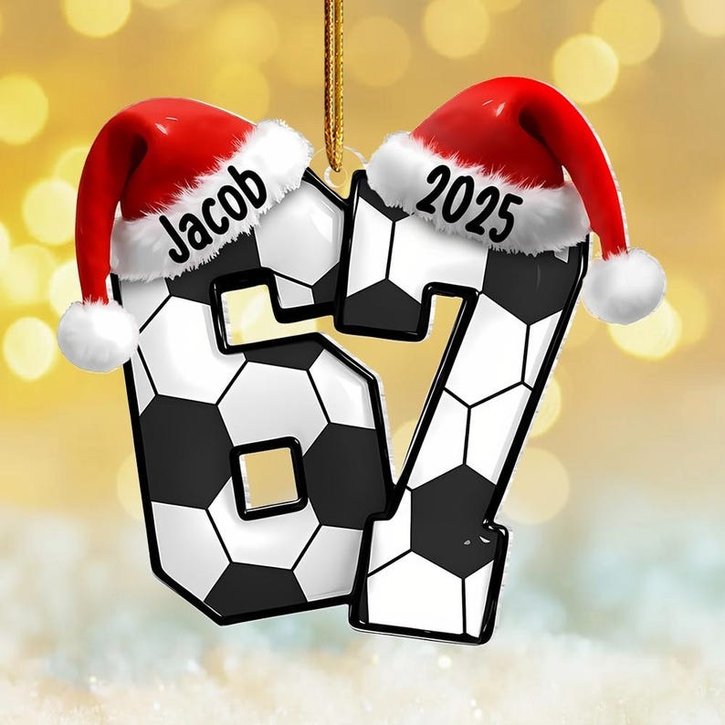 Custom Six Seven Ornament, Teen Slang Ornament, Funny Teenager Ornament