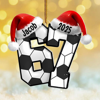 Custom Six Seven Ornament, Teen Slang Ornament, Funny Teenager Ornament