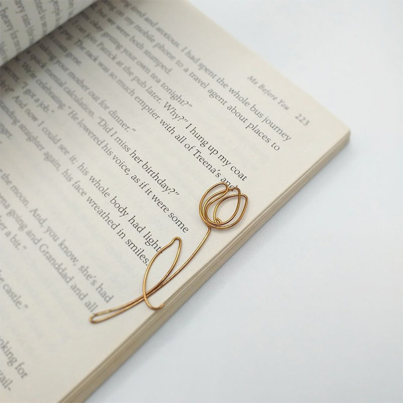 Rose Tulip Sakura Sunflower Wire , Personalized Gift Flower Planner Clip