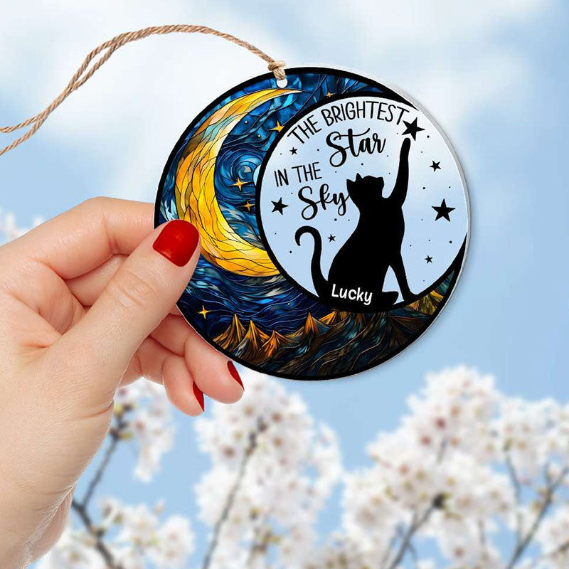 Personalized Suncatcher Ornaments, Christmas Gifts And Tree Decor For Cat Lovers