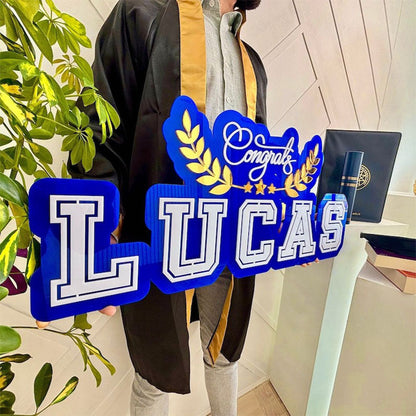 Graduation Name Sign, Graduation Party Backdrop Decoration