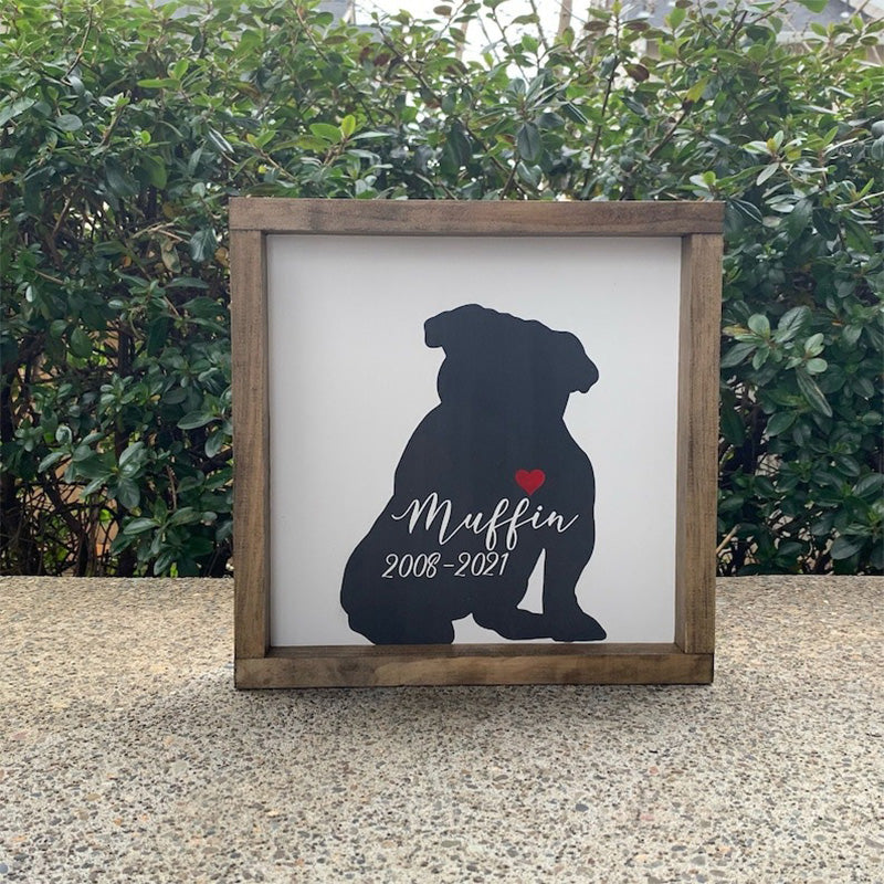 Personalized Pet Memorial Plaque with Collar Hook