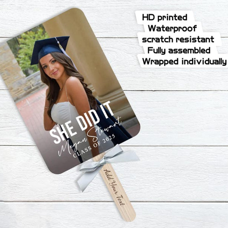 Custom Photo Graduation Celebration Fans