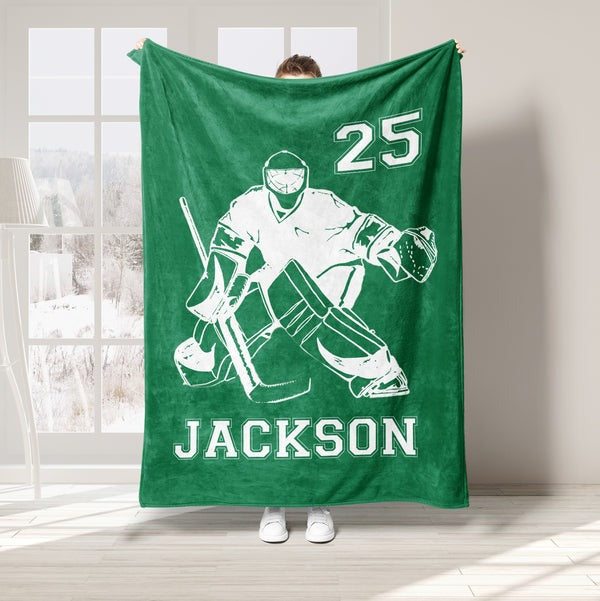 Personalized Hockey Blanket