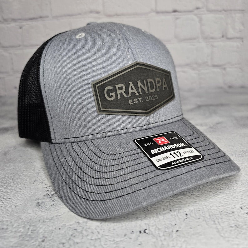 Custom Grandpa Hat, Grandpa Cap EST. any year 2024, 2025, etc