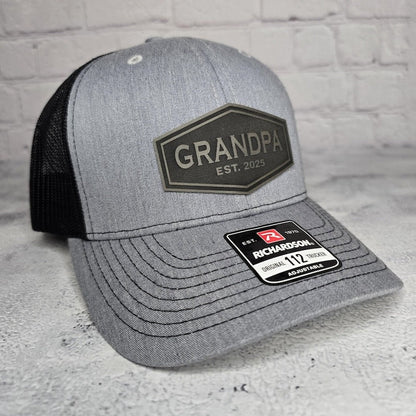 Custom Grandpa Hat, Grandpa Cap EST. any year 2024, 2025, etc