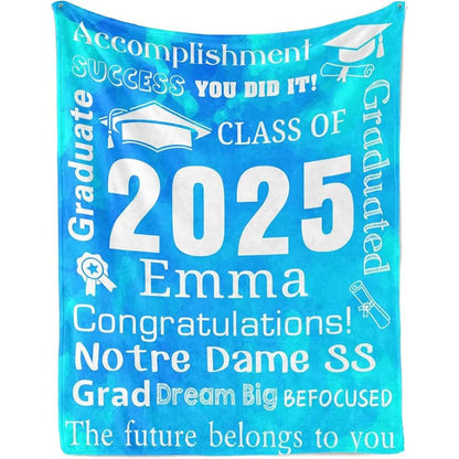 Personalized Graduation Blankets Graduation Gift