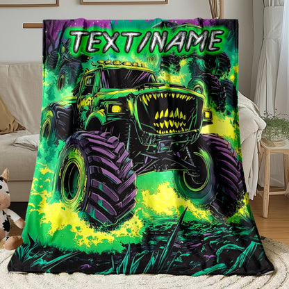 Vehicle Custom Name Portable Blanket