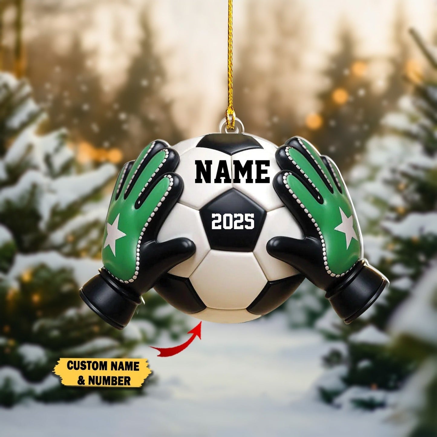 Personalized Soccer Ornament