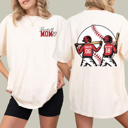 Personalized Baseball Mom Sweatshirt, Baseball Name Shirt