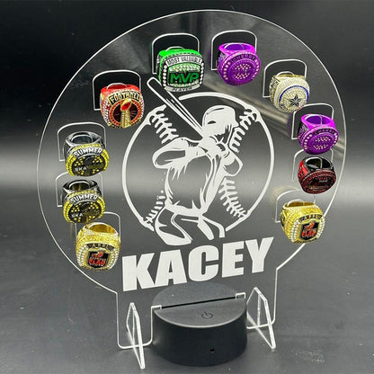 Custom Championship Ring Holder Display Kids Trophy Night Light