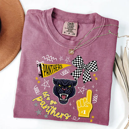Comfort Colors  Retro School Spirit Shirts,Custom Team Mascot Shirt