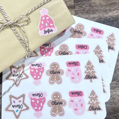 Personalized Christmas Gift Tag Stickers | Sticker Sheets