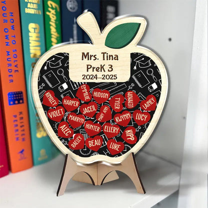 Personalized Teacher Apple Magnet, Thank You Teacher Gifts