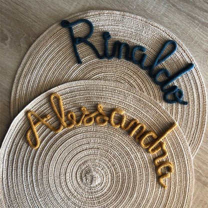 Placemat with name