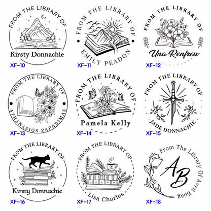 Book Embosser Personalized , Custom Stamp Embosser, Book Stamp, From The Library Of Stamp, Library Stamp