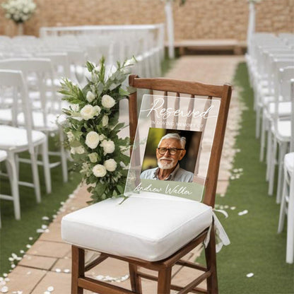 Personalized Memorial Plaque, In Loving Memory Wedding Decor, Sympathy Gift, Memorial Acrylic Wedding Sign