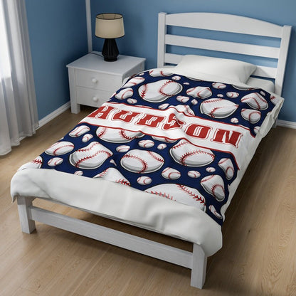Personalized Baseball Blankets Gifts